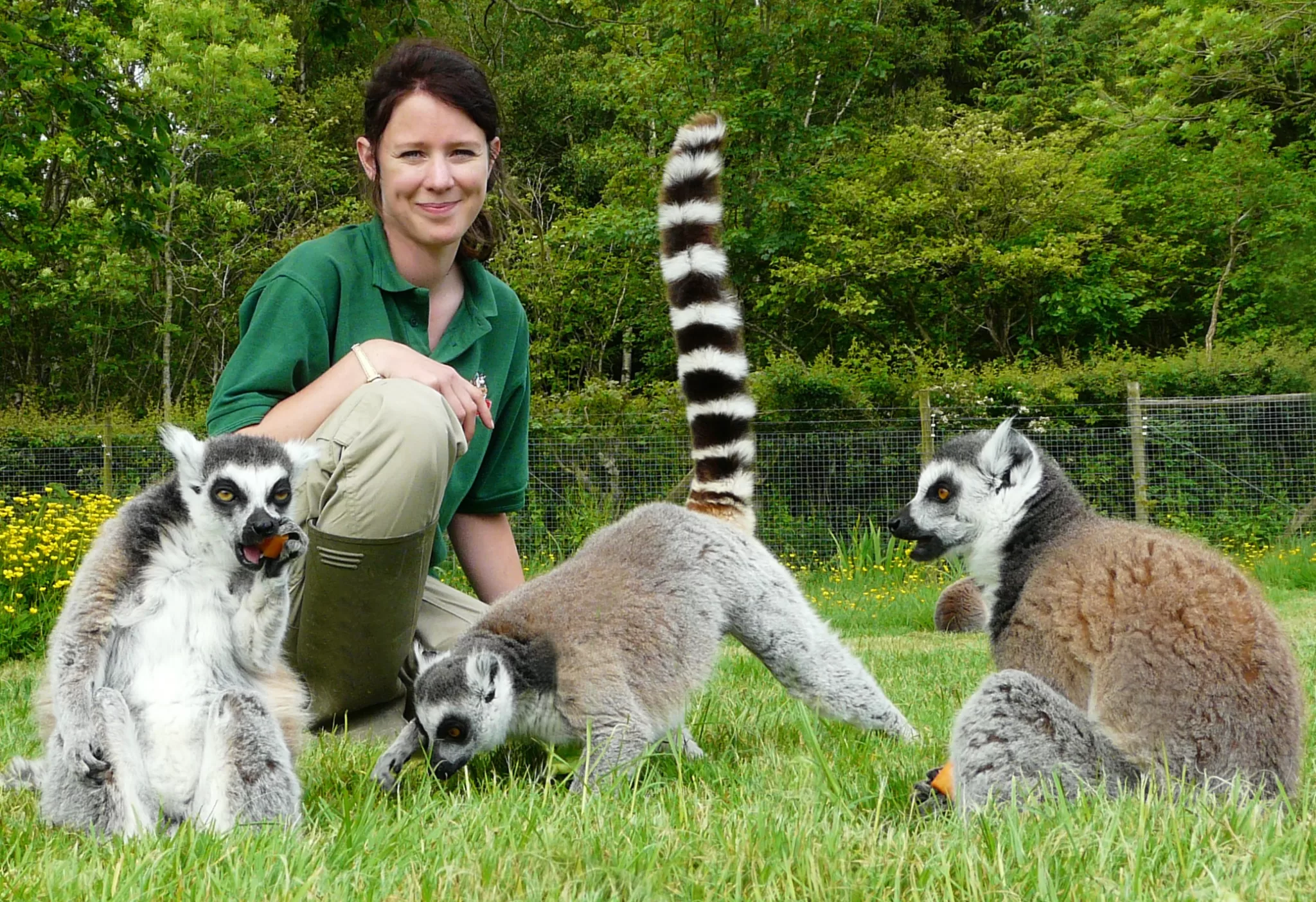 Emma with Lemurs